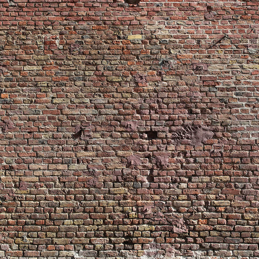 backsteinmauer, bricks, steinwand, mauer, grau-rot