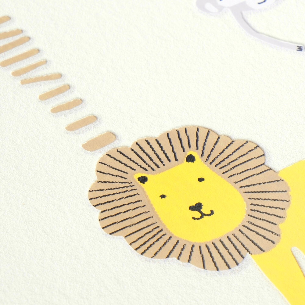 Löwe, Tier-Muster, Wanddeko, Illustration, Tier-Charakter