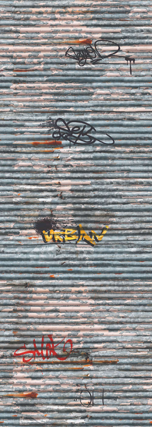 Graffiti, Stahltür, Rolltor, Rost, Kunst