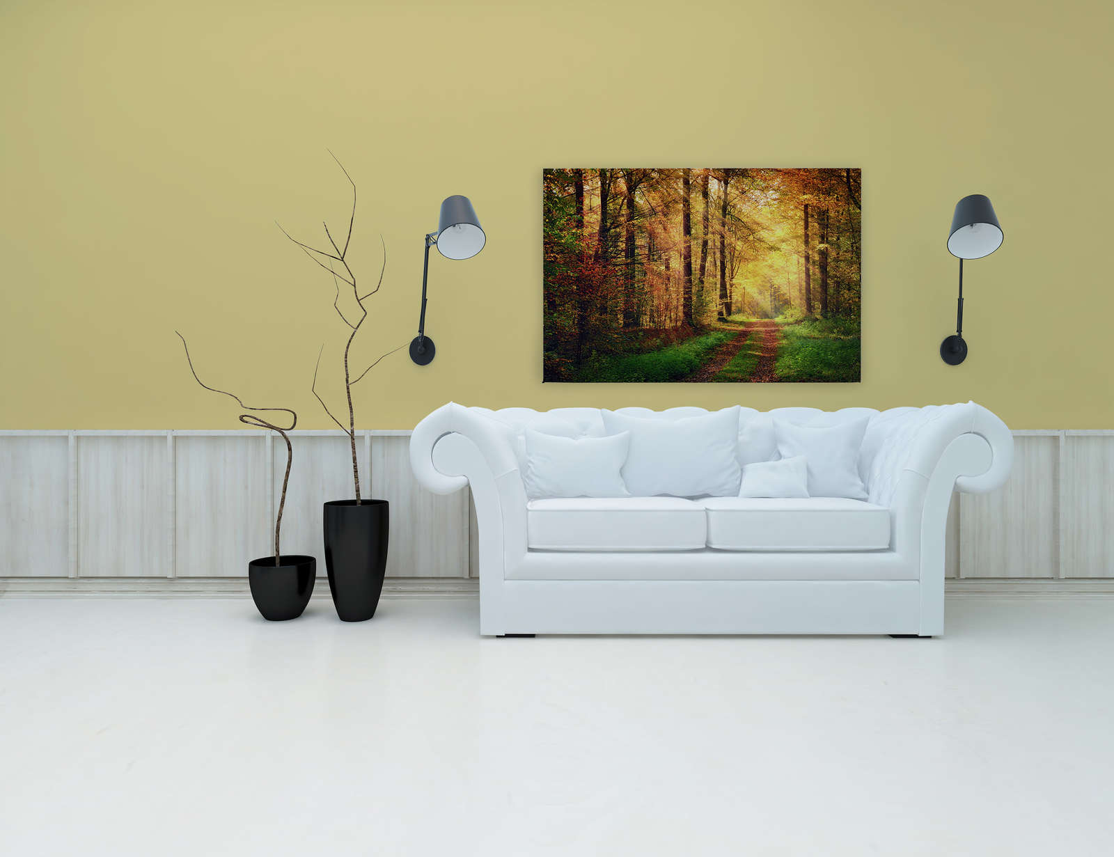Quadro su tela, Cascata nella foresta verde - 100x70 | Leroy Merlin Quadro su tela, Cascata nella foresta verde - 100x70 | Leroy Merlin
