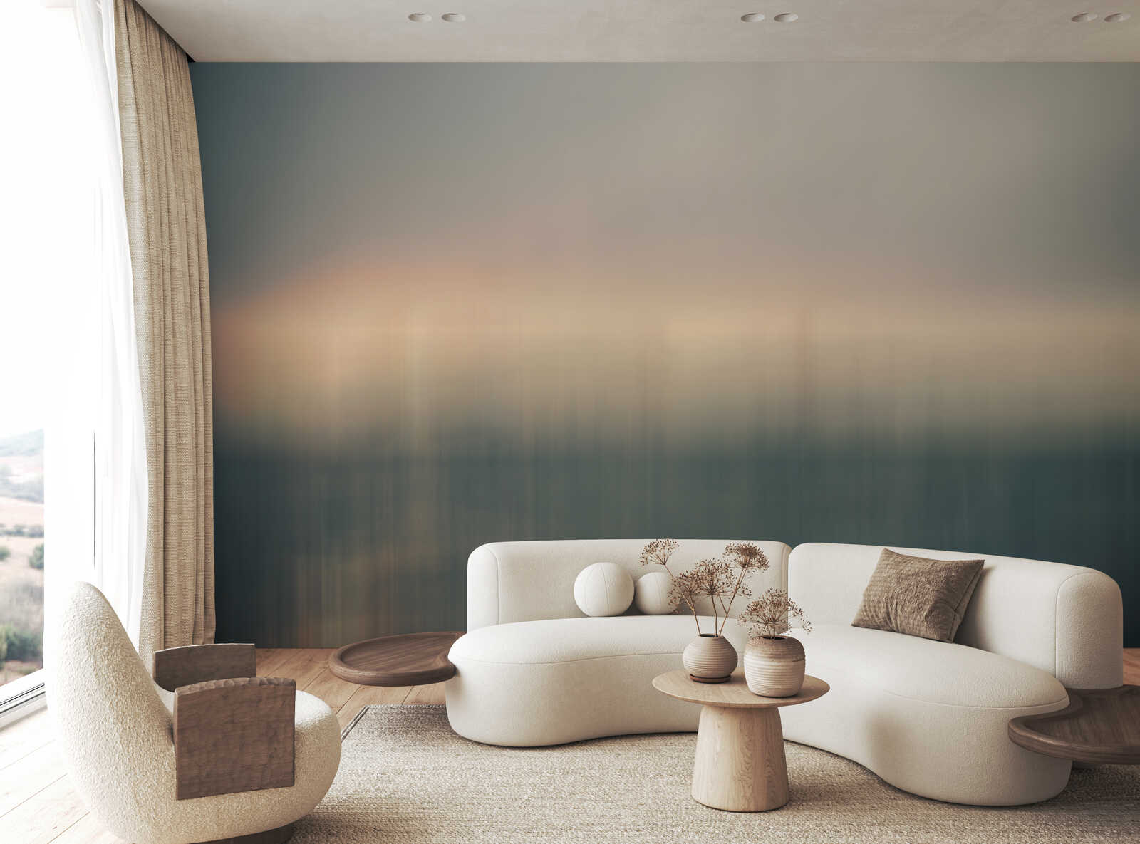 wohnzimmer, wandtapete, gradient, moderne-sofa, wohnzimmer-dekor
