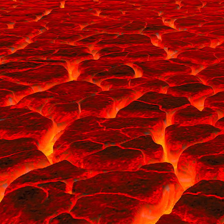 Lava, Lavafeld, roter Glut, Lavafläche, Vulkanlandschaft