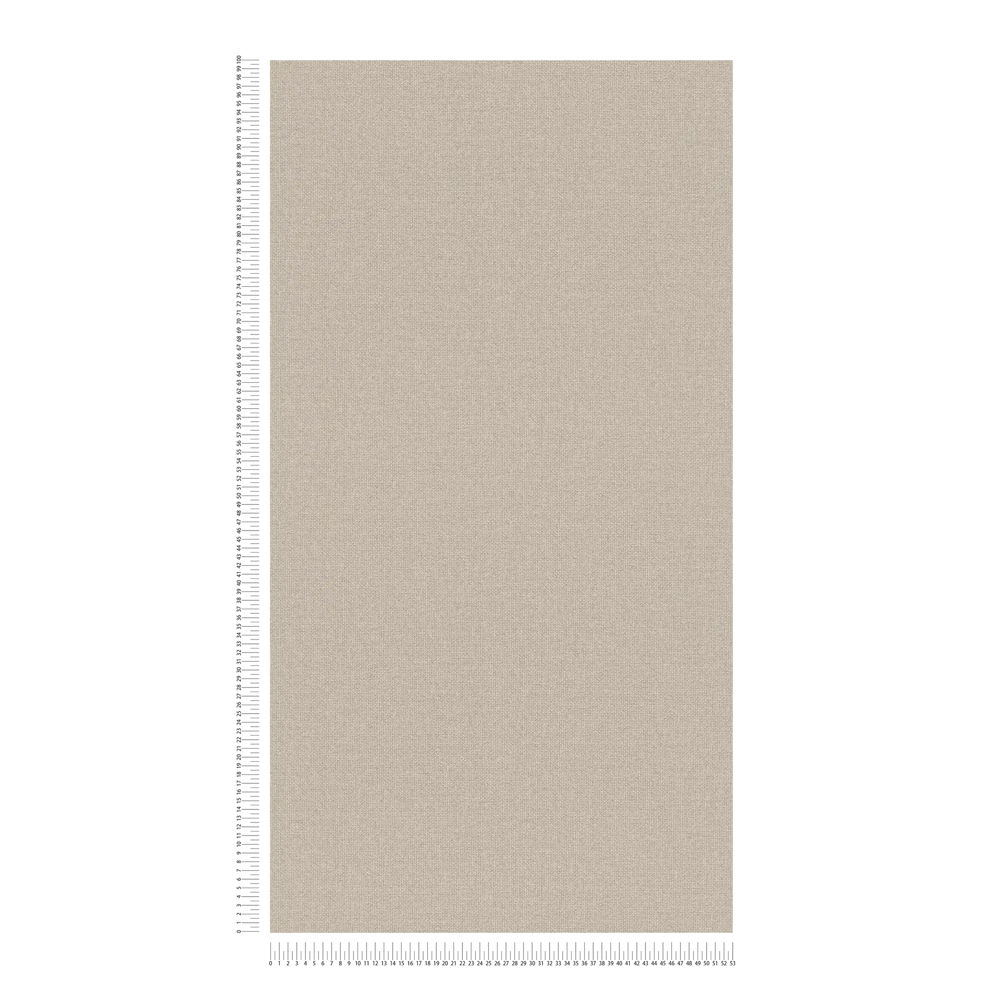 Leinenoptik Tapete mit Strukturoberfläche, einfarbig – Beige, Grau