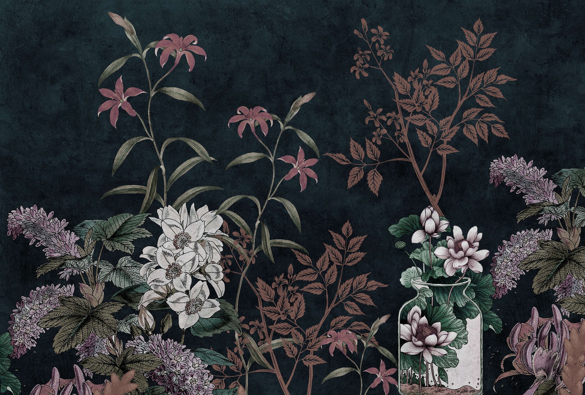Kunst, Grafiken, Florales Design, Muster, Pflanze