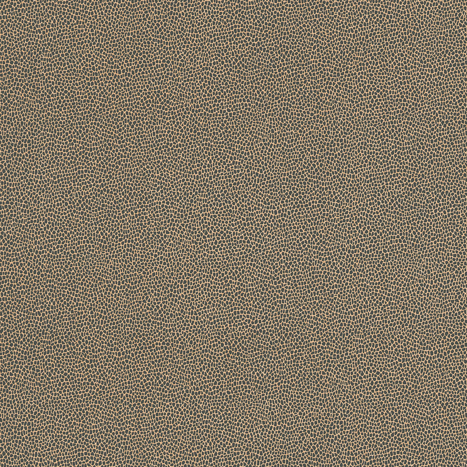         Wallpaper elephant skin, animal print with metallic effect - black, gold
    