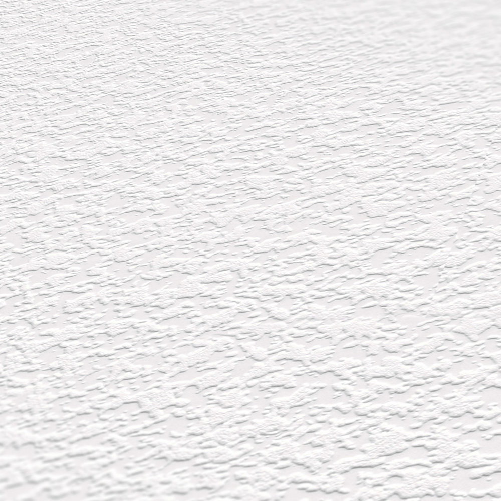             Strukturierte Tapete mit dreidimensionalem Effekt – Weiß
        