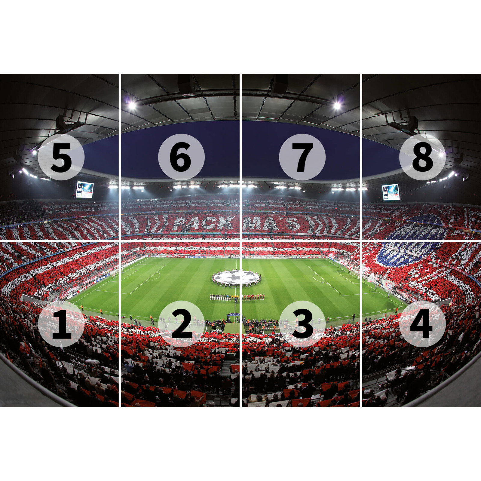 Fototapete FC Bayern Stadion 'Pack Ma's'
