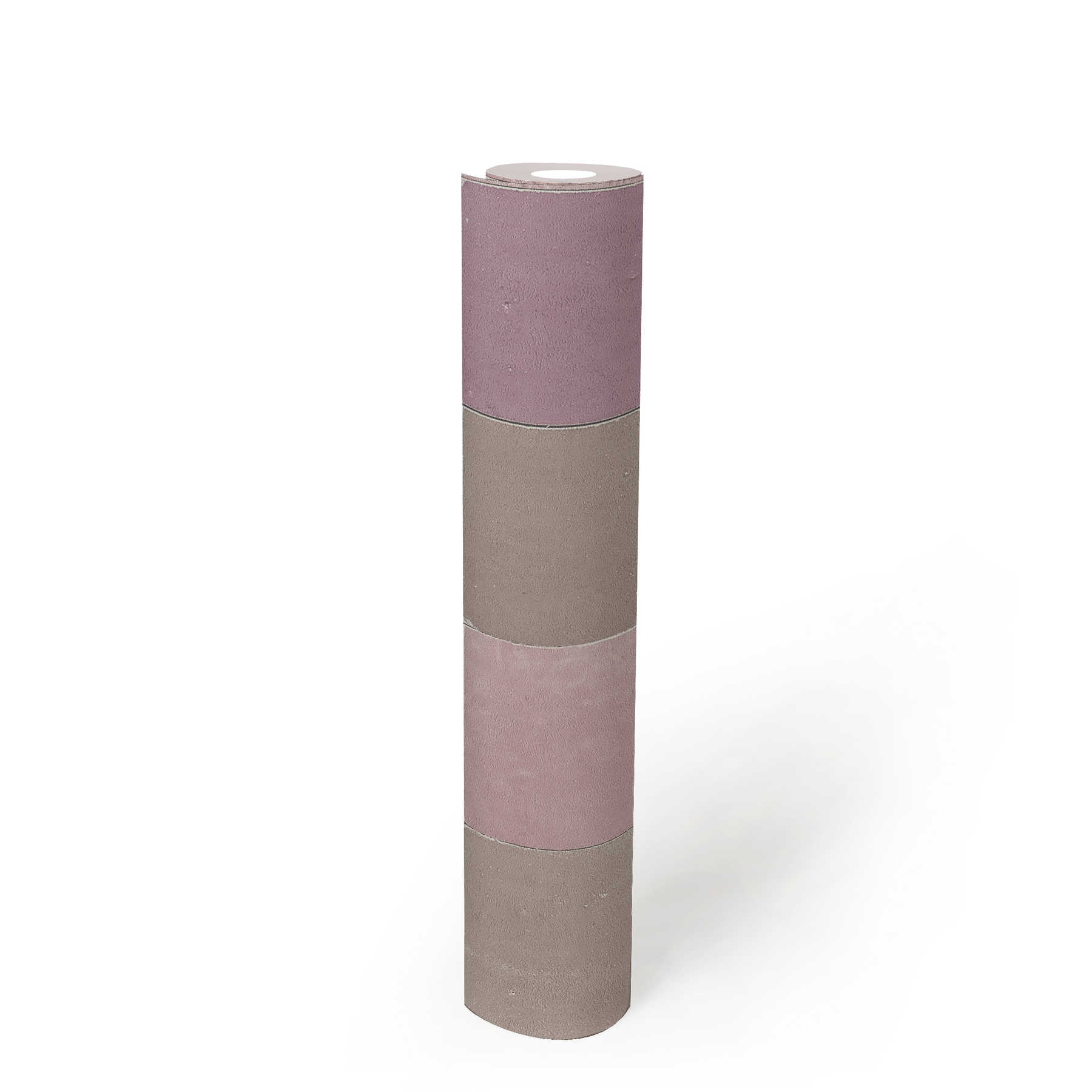             Orientalische Fliesentapete – Grau, Violett, Beige
        