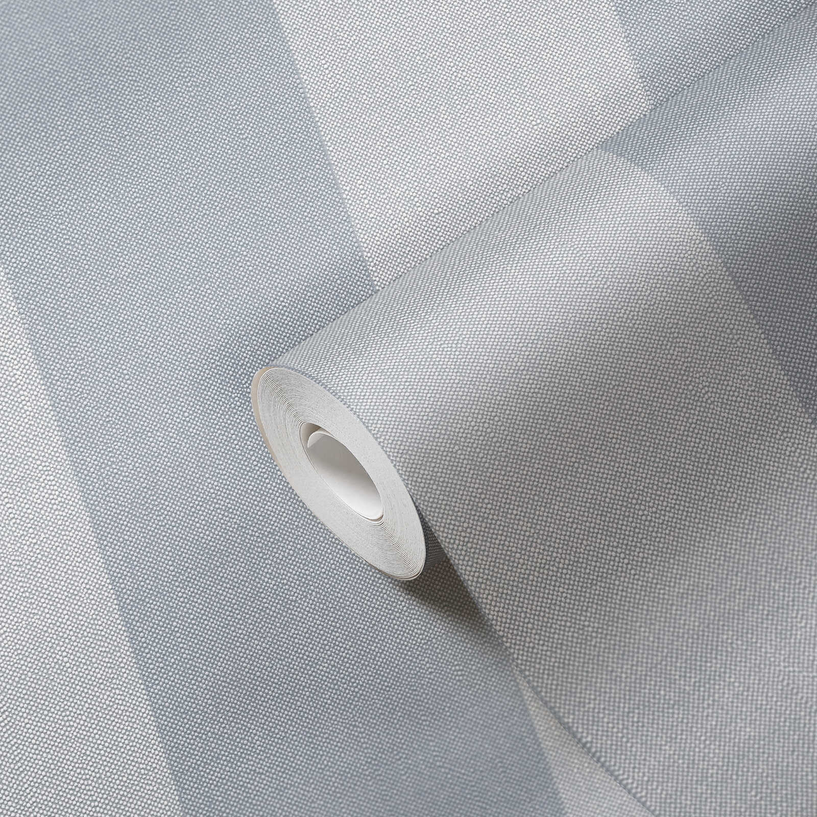             Vliestapete mit Streifen- und Strukturmuster – Blau, Grau
        