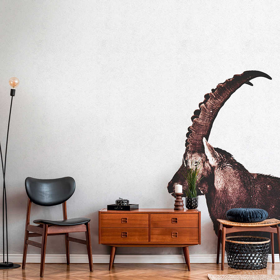 wohnzimmer, möbel, sideboard, holz, tierwandtattoo