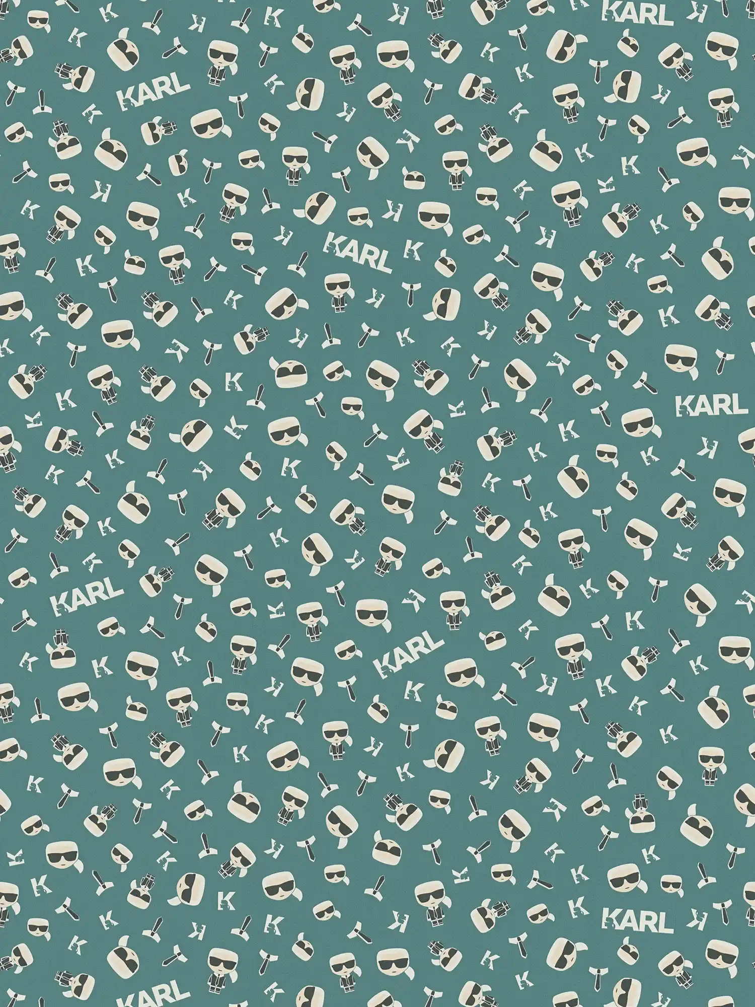         Karl LAGERFELD wallpaper Icon Karl character - green
    