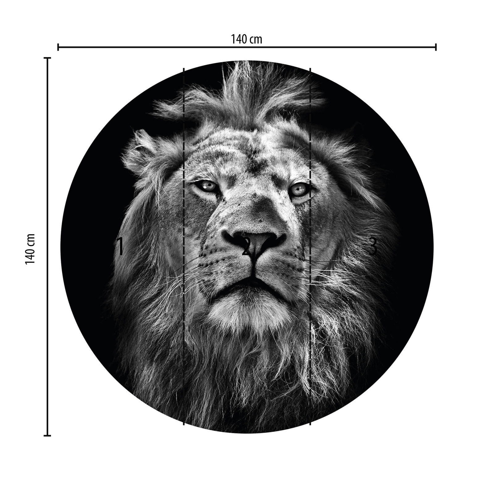             Fototapete mächtiger Löwe
        