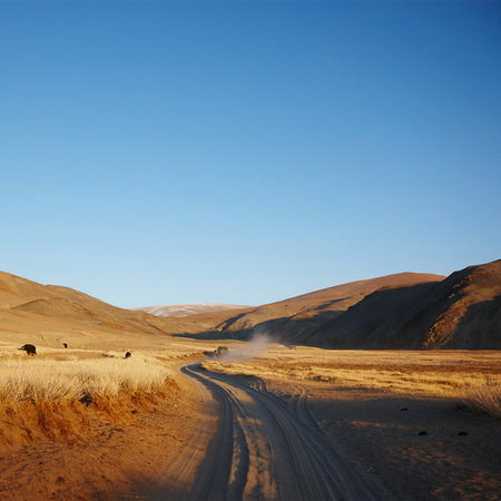 Wüstenweg, Sandweg, Straße, Landschaft, Hügel