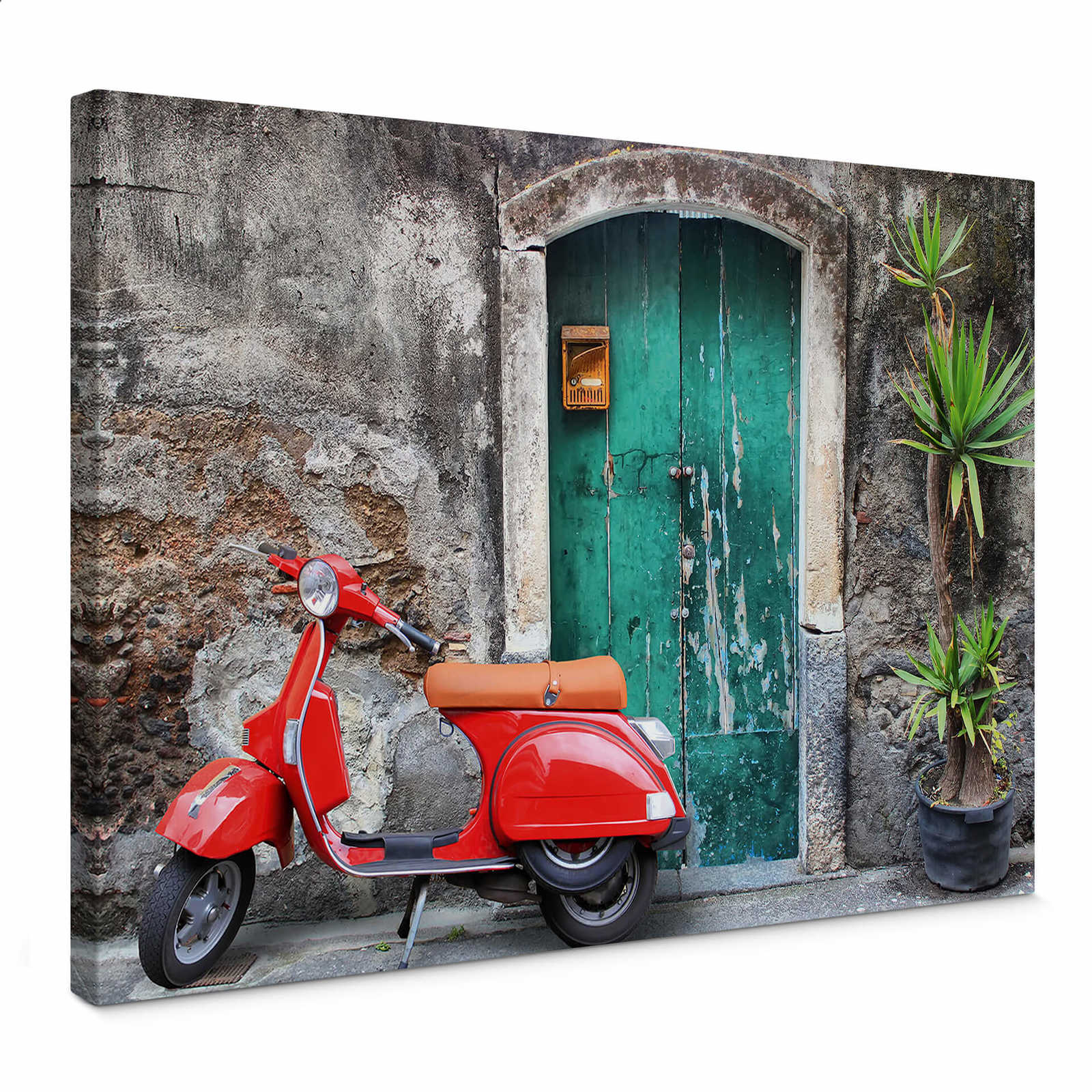         Leinwandbild roter Roller, 70 x 50 cm – 0,70 m x 0,50 m
    