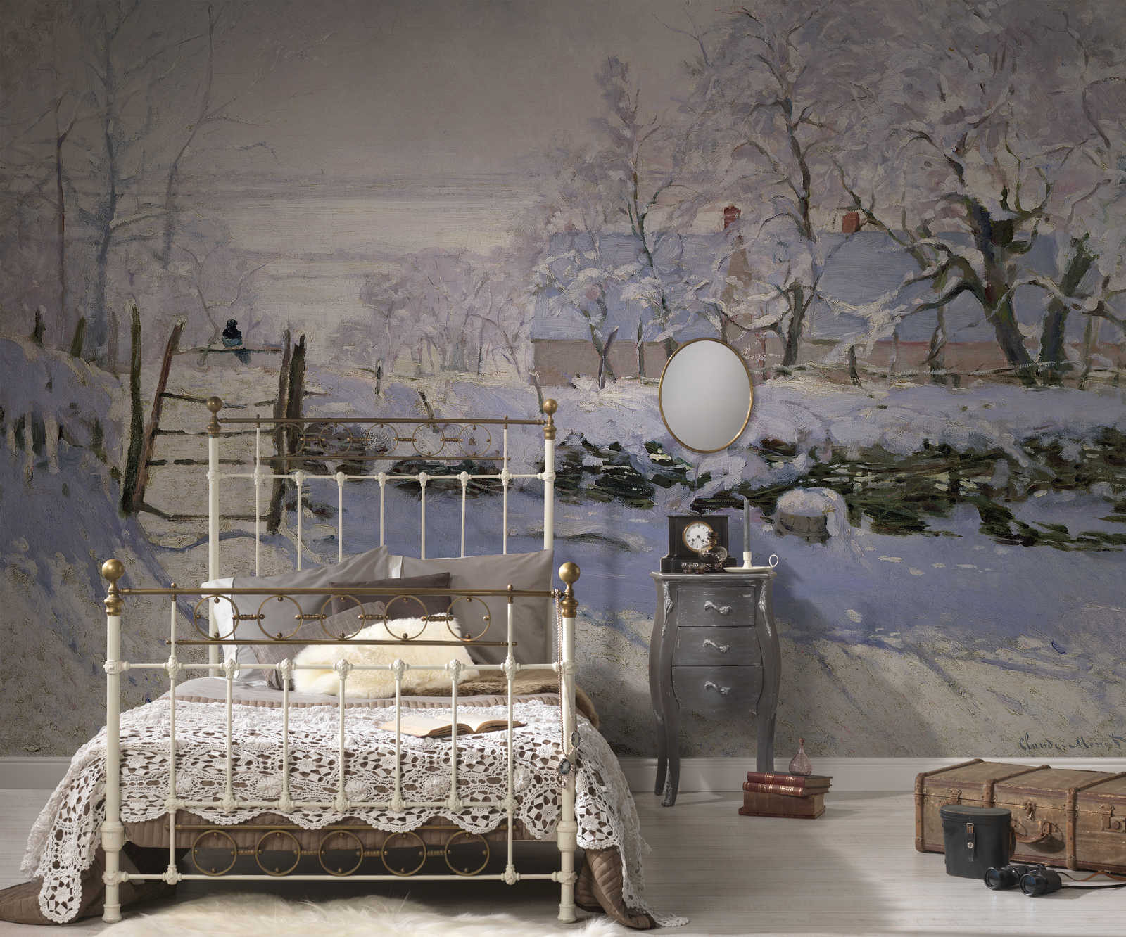             Fototapete 'Die Elster' von Claude Monet
        