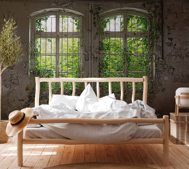 Holzbett, Bettgestell, weißes Bett, Wohnzimmer/Schlafzimmer Dekor, Naturholz