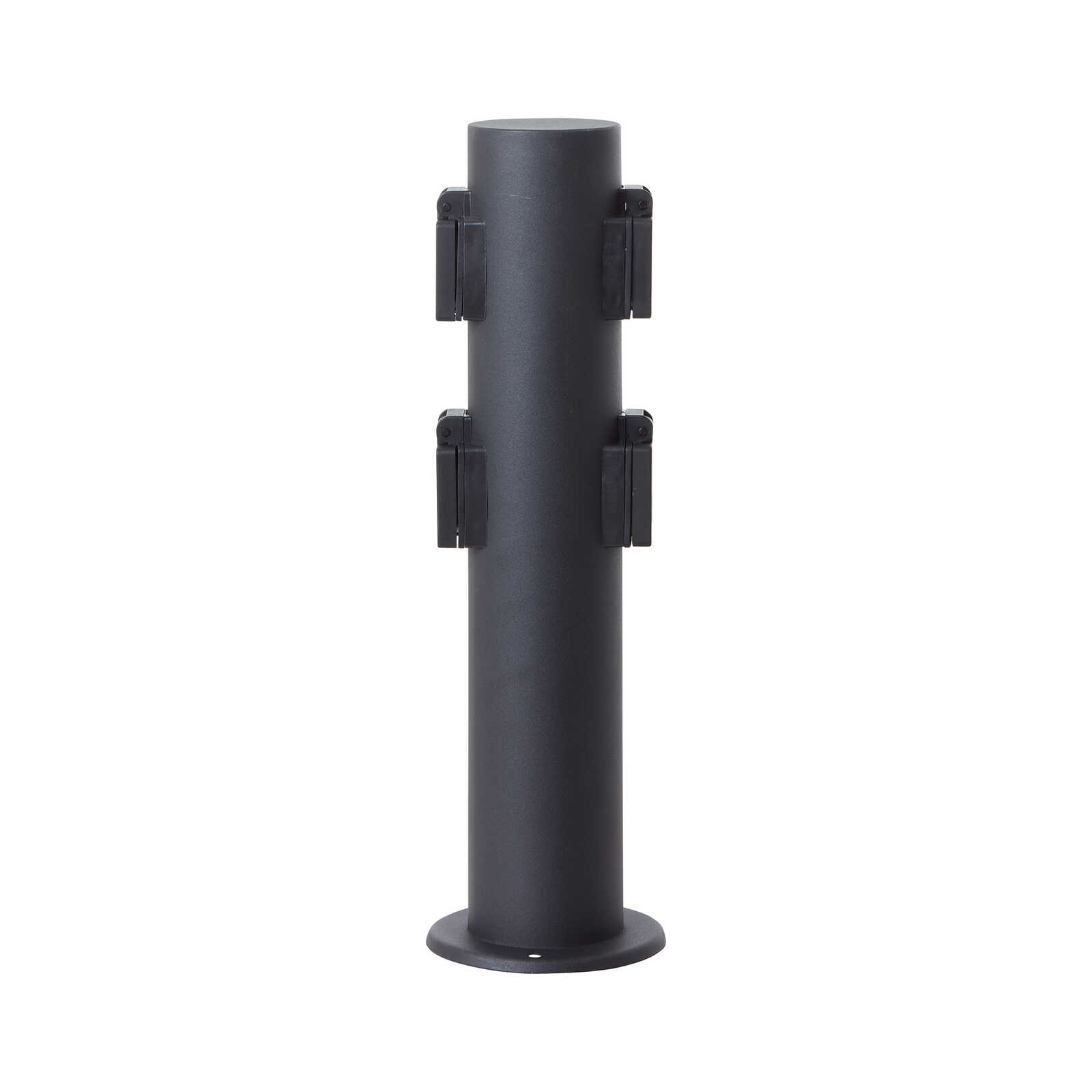         Metal outdoor socket base - Fenja 2 - Black
    