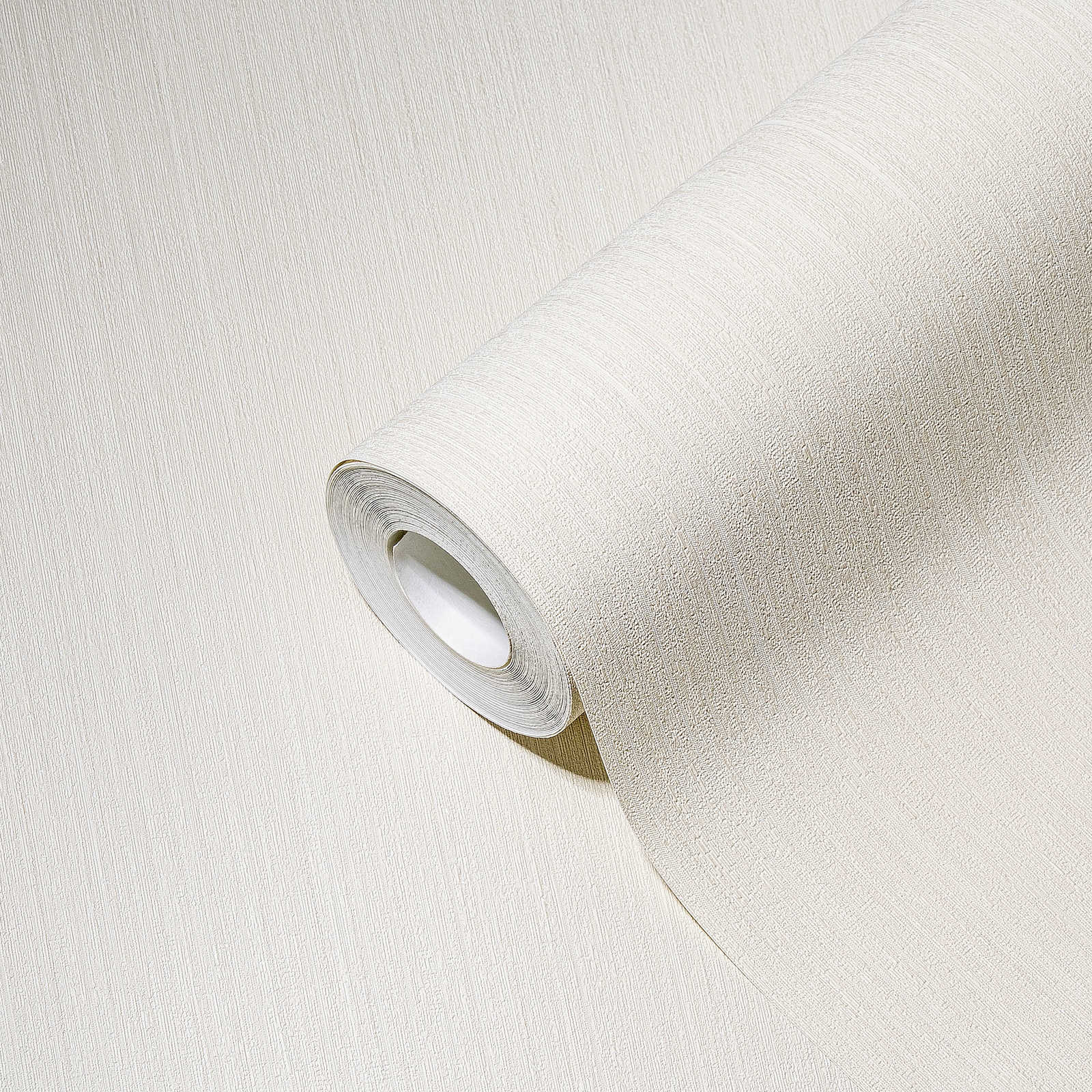             Einfarbige Tapete Creme Beige mit seidenmatt Finish
        