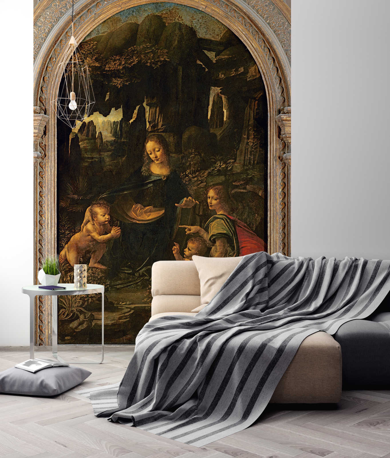             Fototapete 'Madonna auf den Felsen' von Leonardo da Vinci
        