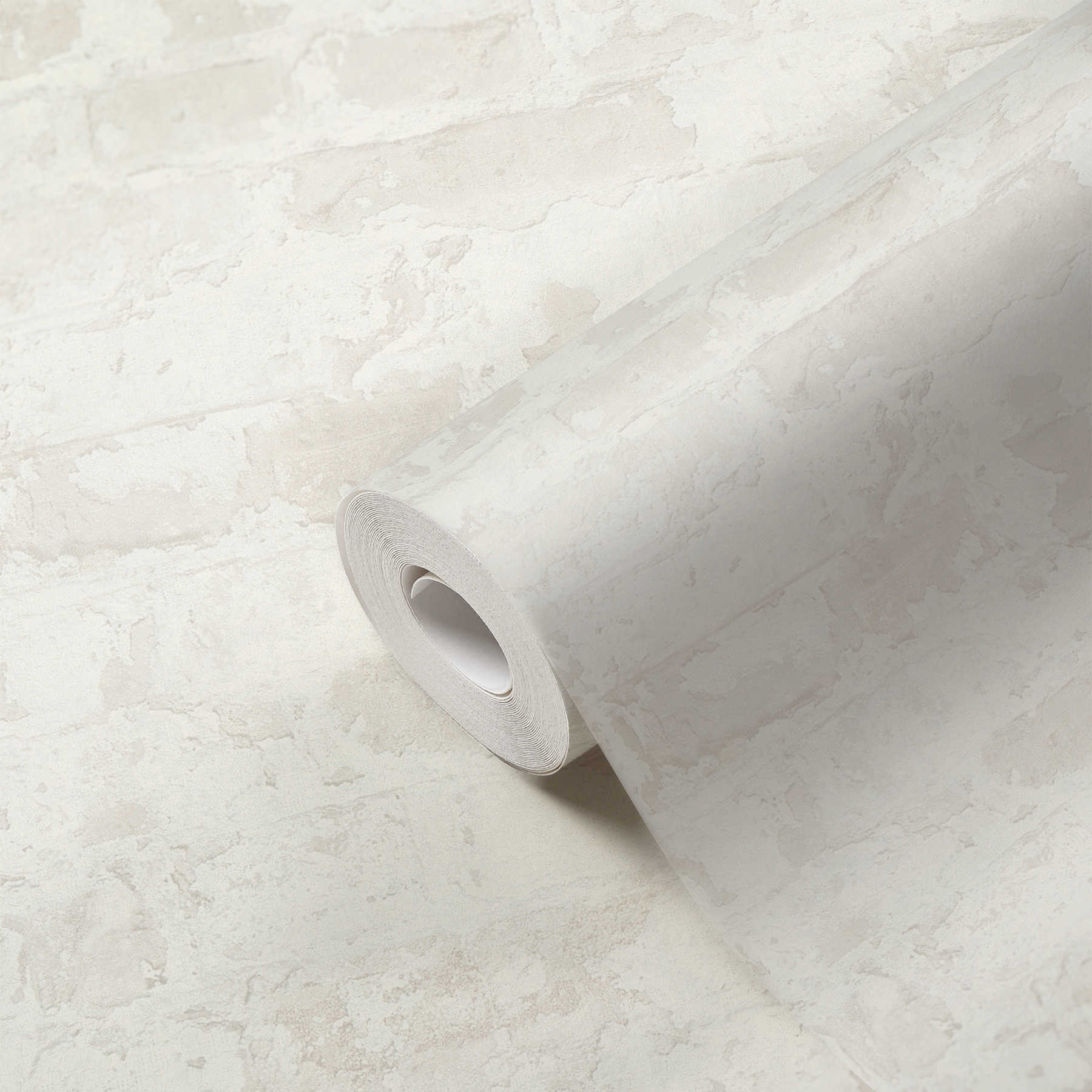             Steintapete Ziegelmauer im Landhaus Stil – Grau, Weiß
        