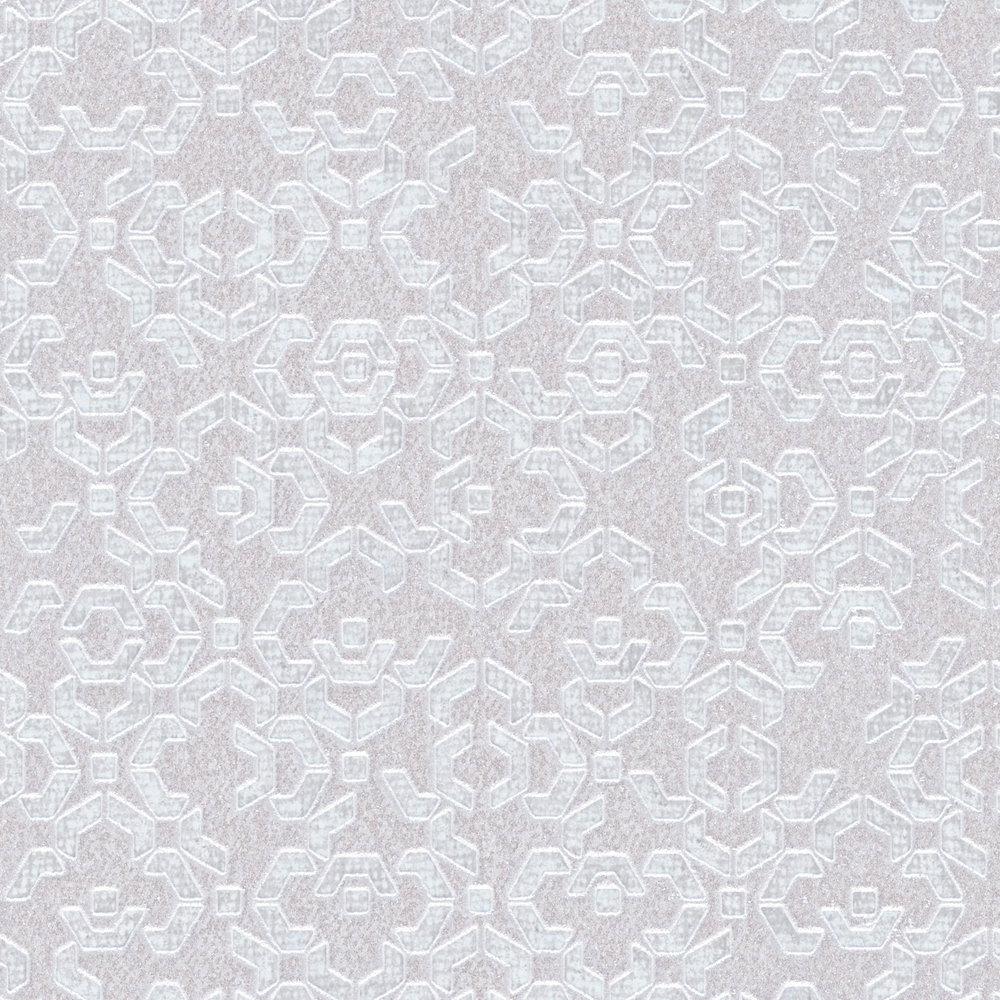             3D Strukturtapete mit Metallic-Effekt – Creme, Metallic, Weiß
        