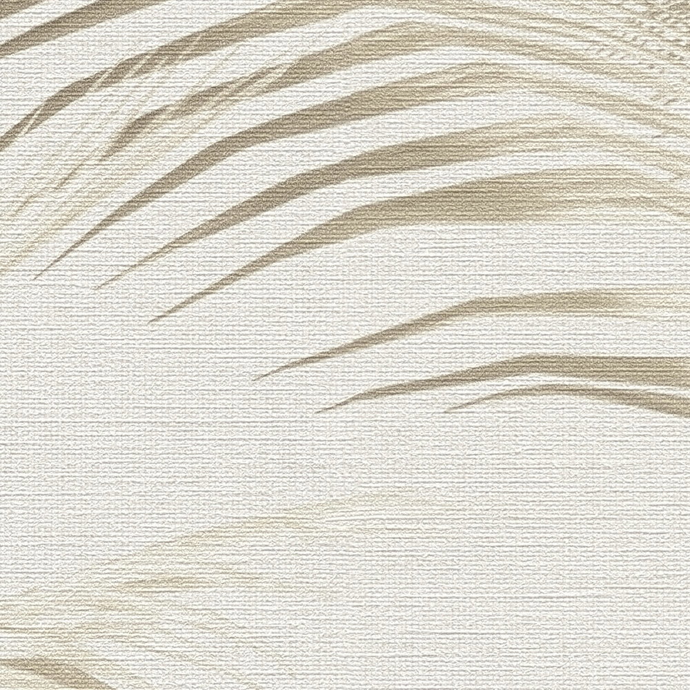 MICHALSKY Vliestapete mit Palmblättern in sanften Farben – Creme, Beige, Braun