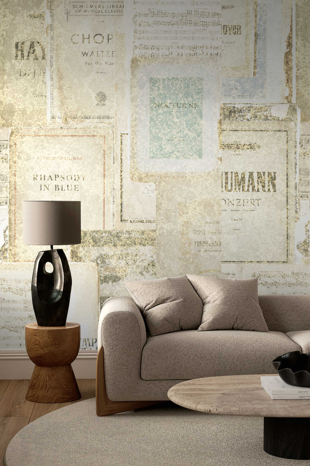 wandlampe, jagden?, lampe, wohnzimmer, tapete