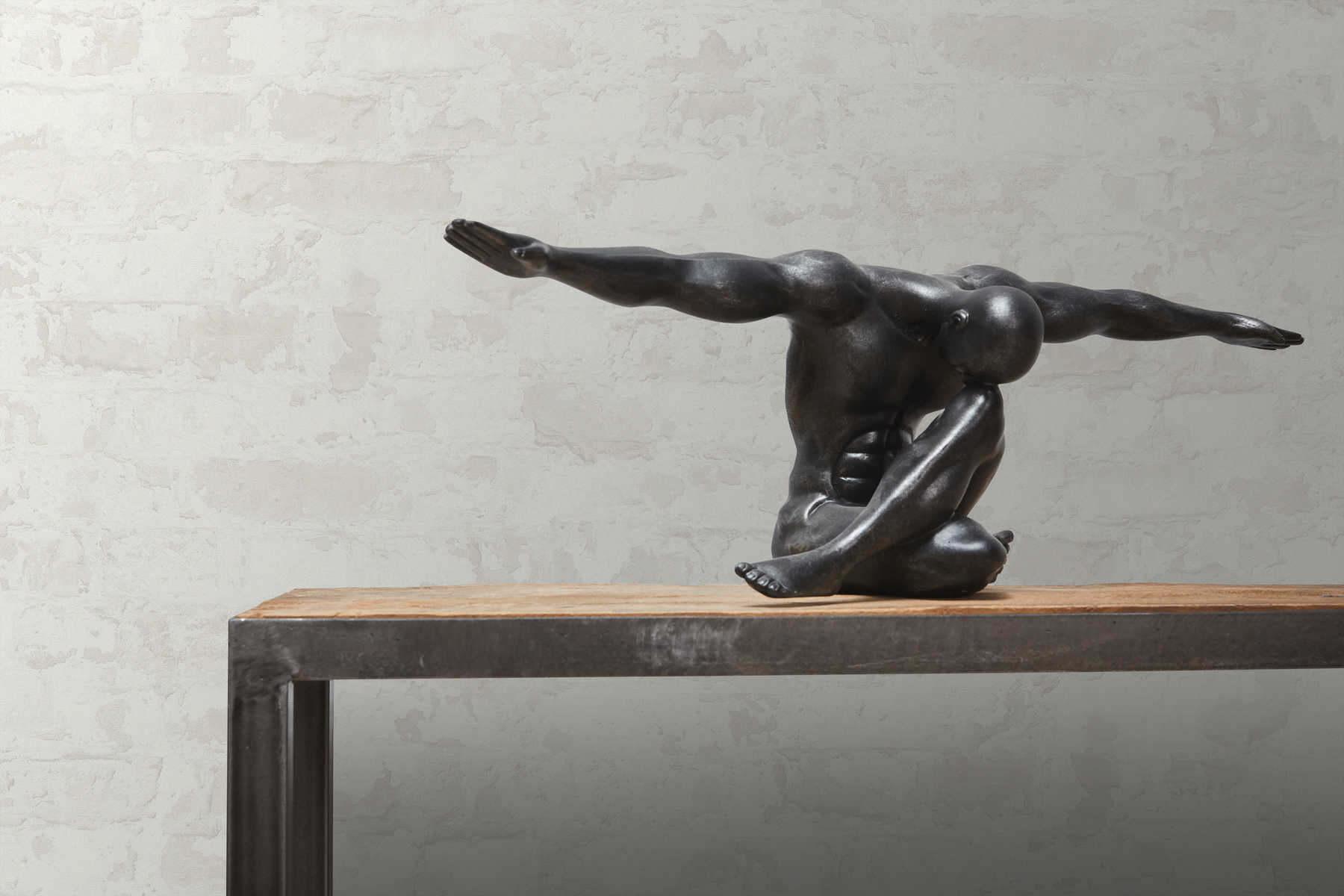             Steintapete Ziegelmauer im Landhaus Stil – Grau, Weiß
        