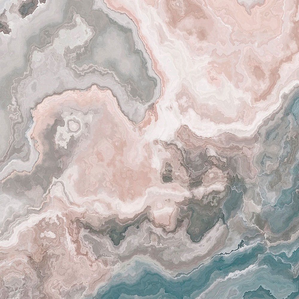 Fototapete »blue marble« - Heller Marmor – Glattes, leicht glänzendes Premiumvlies