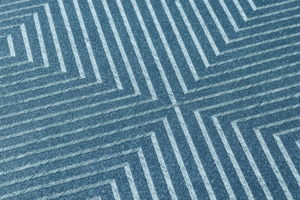             Tapete Grafik-Design, Scandinavian Style – Blau, Silber
        