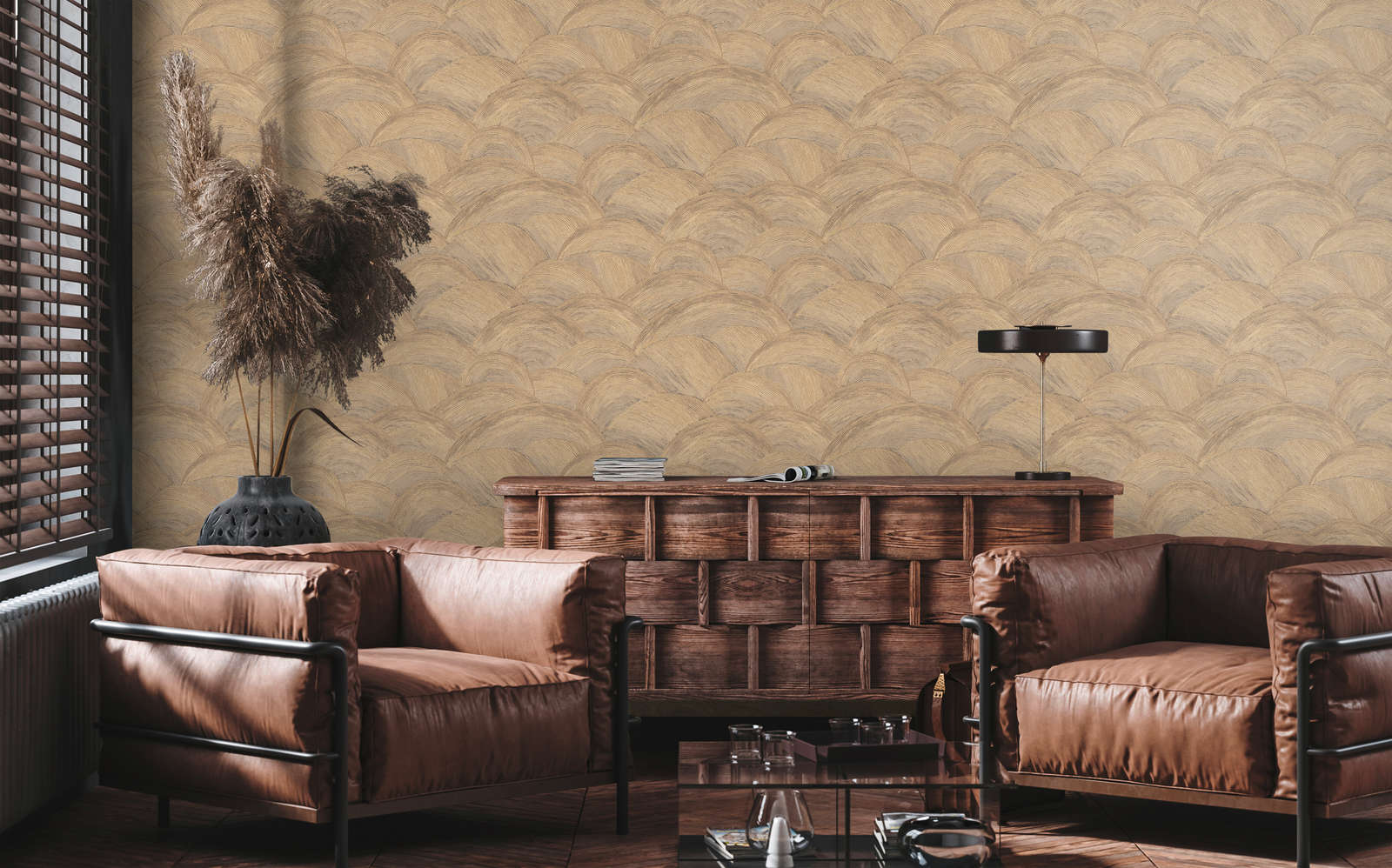 sofa, couch, Leder, braun, Wohnzimmerdekoration