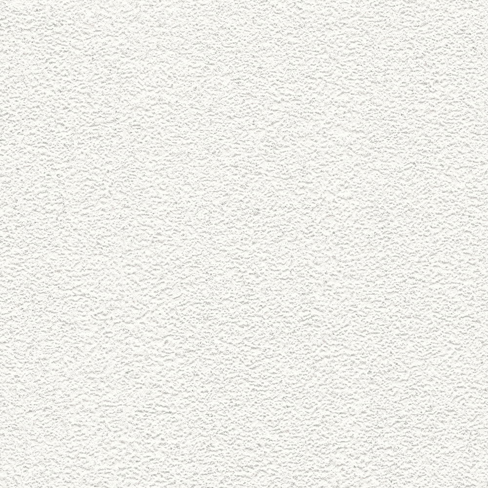             Unitapete mit Oberflächenstruktur & Glitzereffekt – Weiß
        