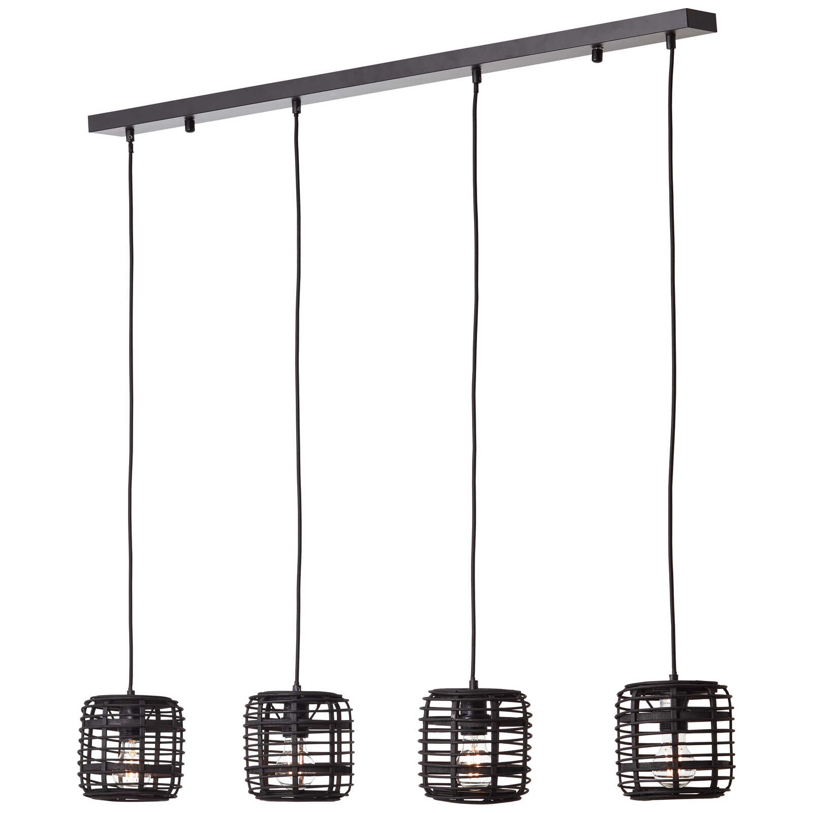             Bamboo pendant light - Elma 6 - Brown
        
