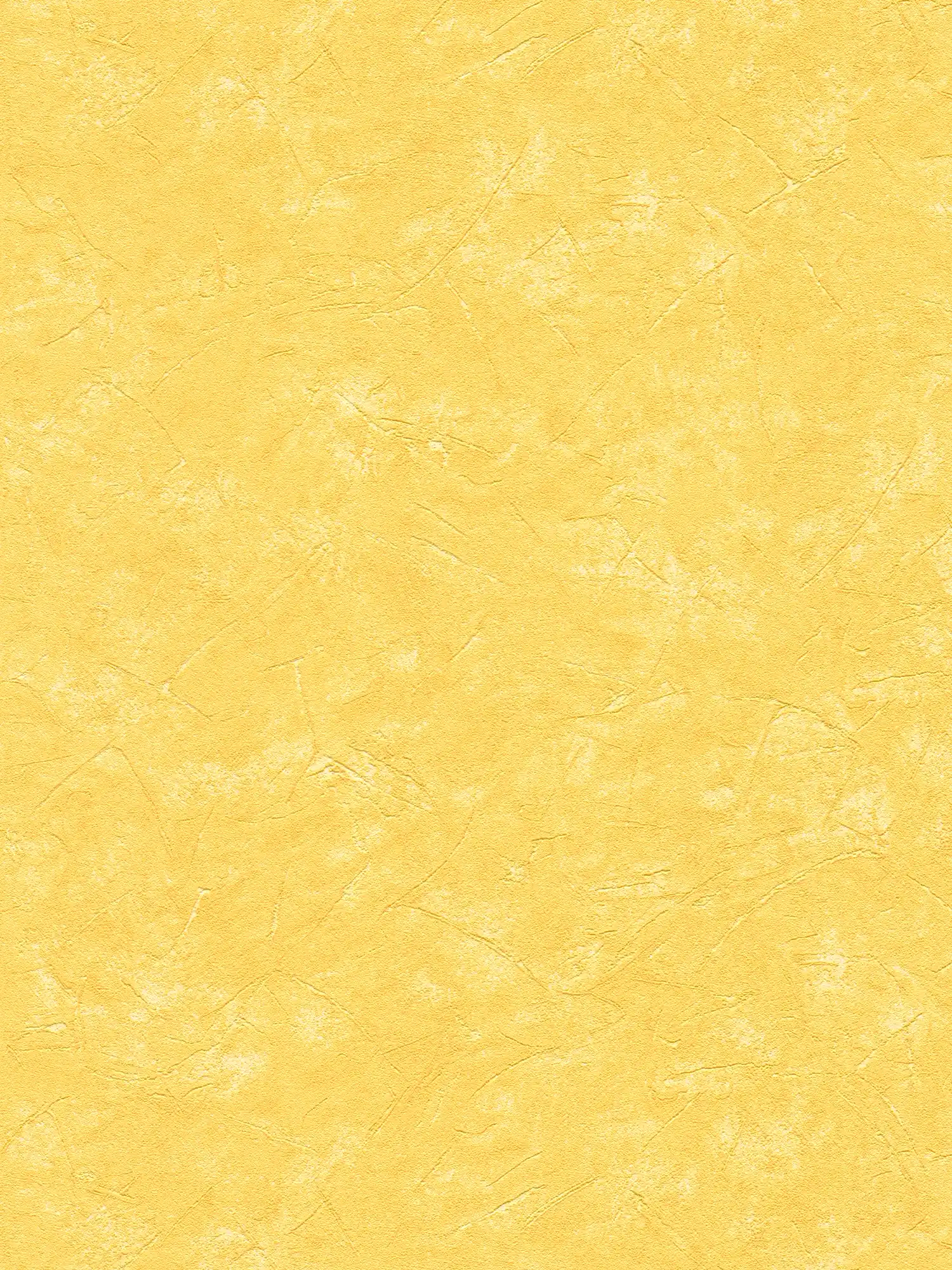         Plaster optic wallpaper sun yellow in Mediterranean style
    