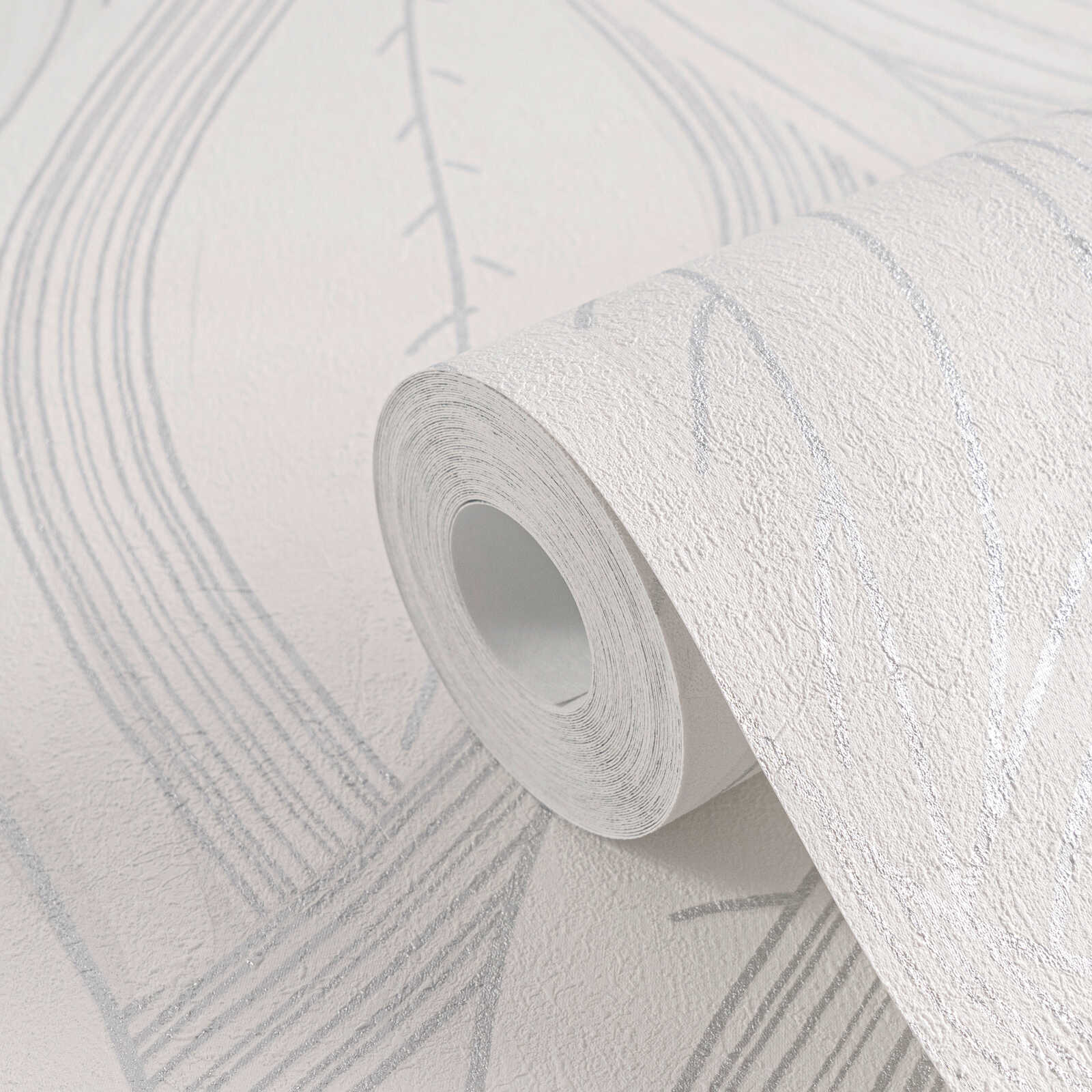 Tapete, Wandtapete, Papierrolle, Textur, weiße Muster