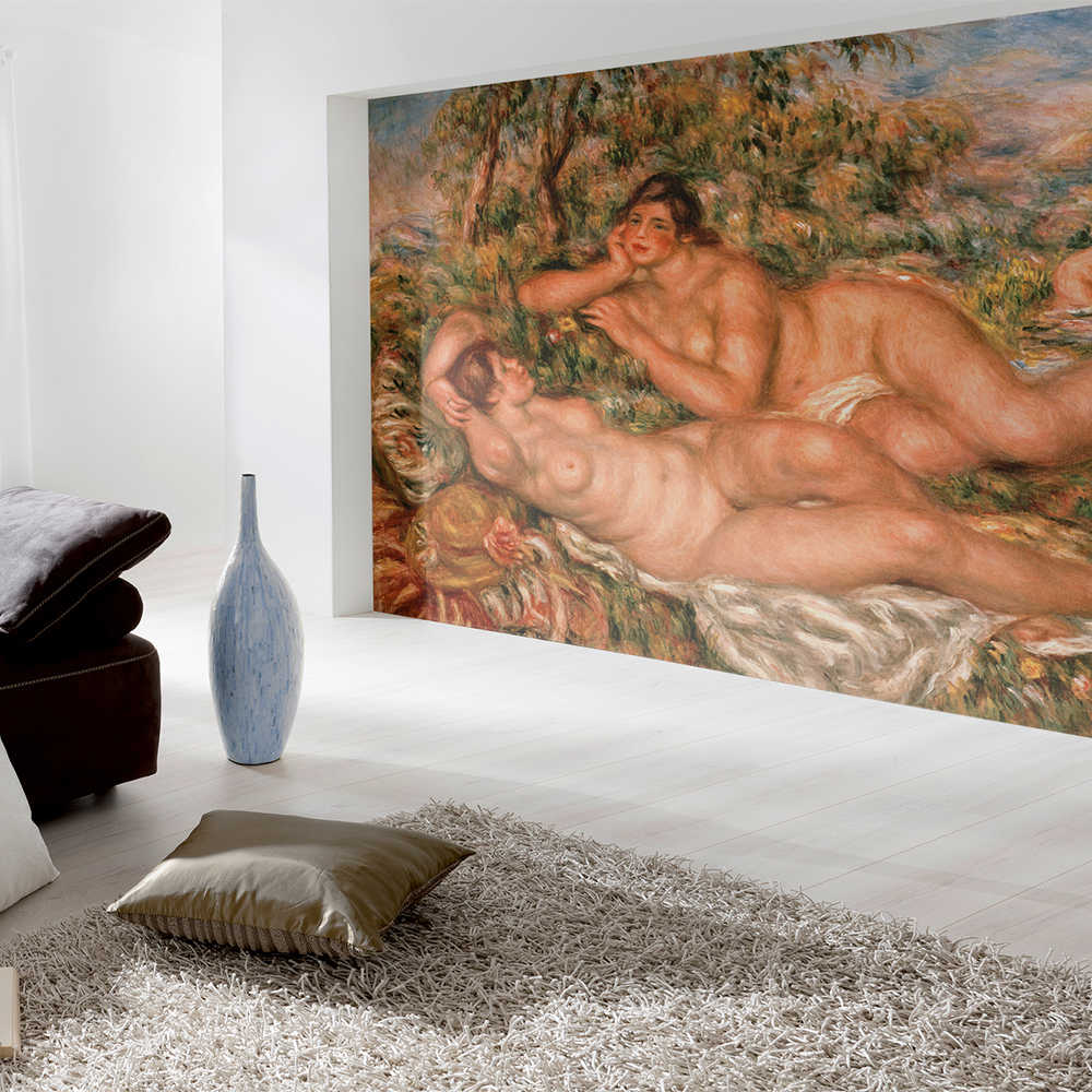 Wandbild, Gemälde, Ruhige Szene, Nacktfigur, Gerahmtes Kunstwerk