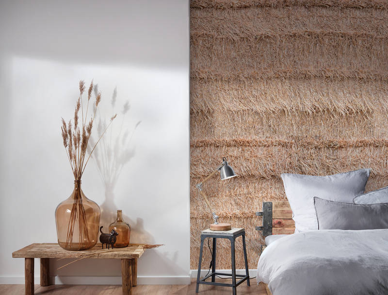             Detailaufnahme von Strohballen
        