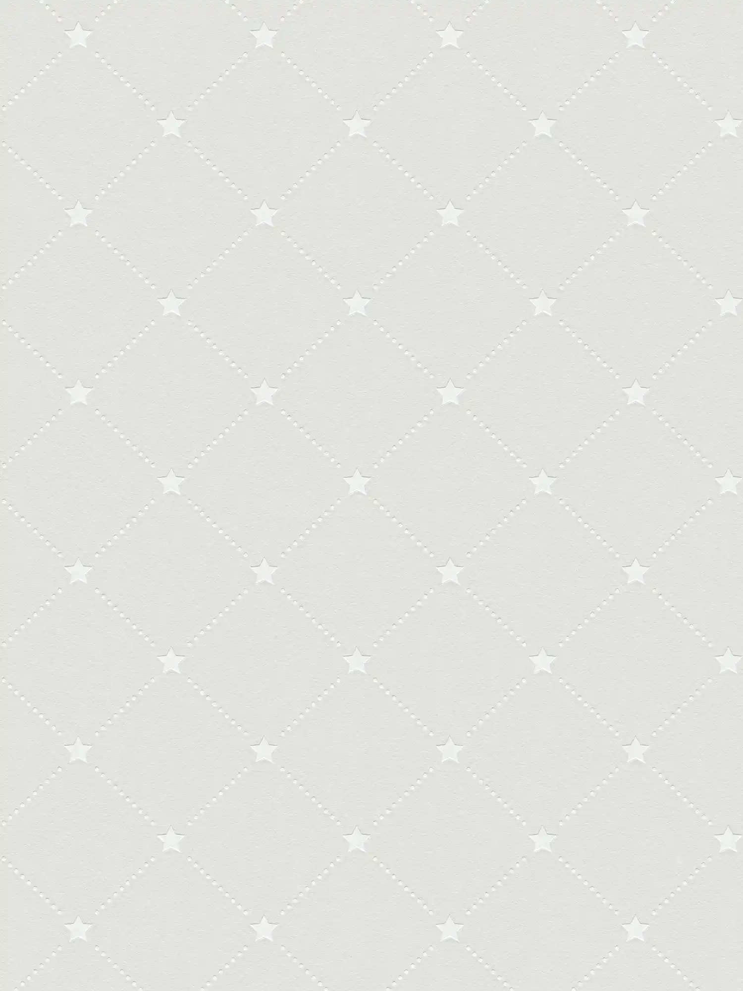         MICHALSKY non-woven wallpaper lozenge design with stars - beige, grey
    