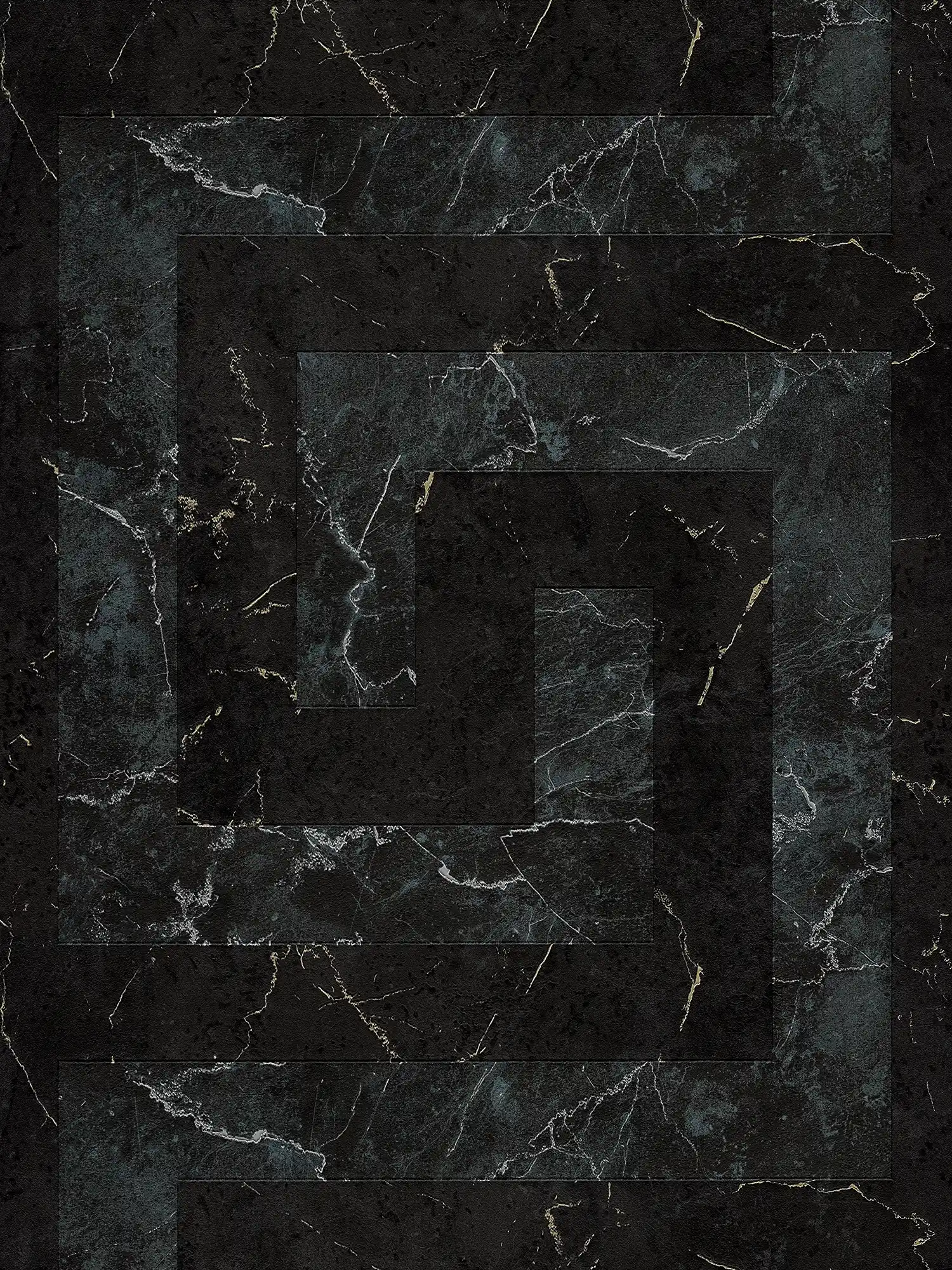         VERSACE Struktur-Vliestapete im Marmorlinien-Design matt, teilweise glänzend leicht strukturiert – Grau, Schwarz, Metallic
    