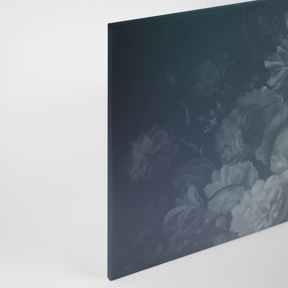 Dutch pastel 1 - Leinwandbild mit kunstvollen Rosenmotiv – 0,90 m x 0,60 m
