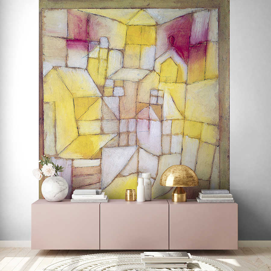 abstrakt, geometrisch, pastell, malerei, kunstwerk
