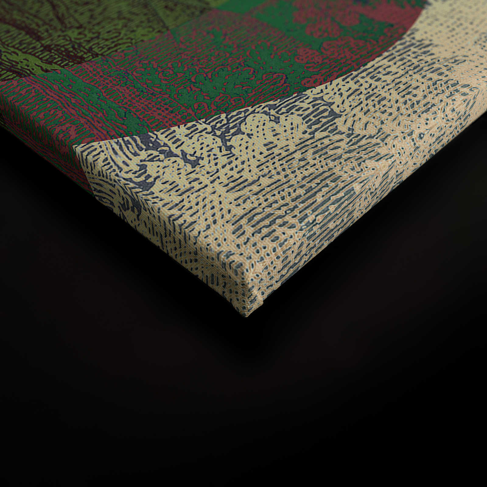             Hidden Valley 1 - Leinwandbild Vintage meets Modern Berglandschaft – 0,90 m x 0,60 m
        