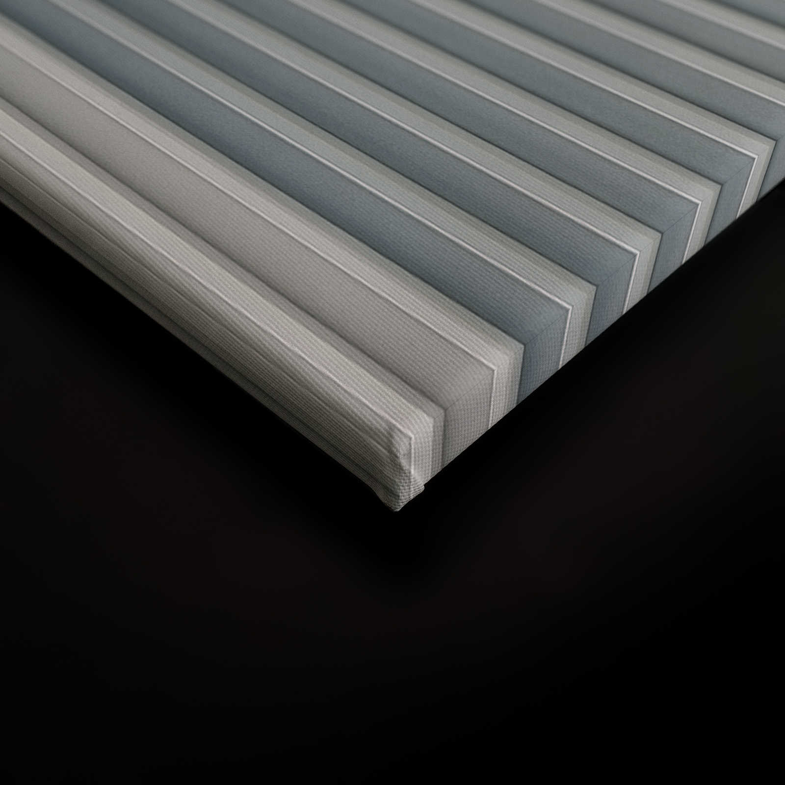             Escape Room 1 - Leinwandbild moderne Architektur Blau & Grau – 0,90 m x 0,60 m
        