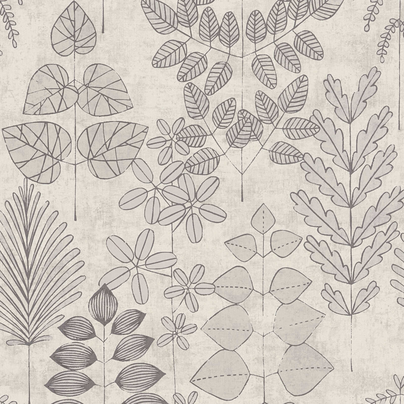 Pflanzenmuster, Blätter, Kräuter-Design, Naturdekoration, Antikstil