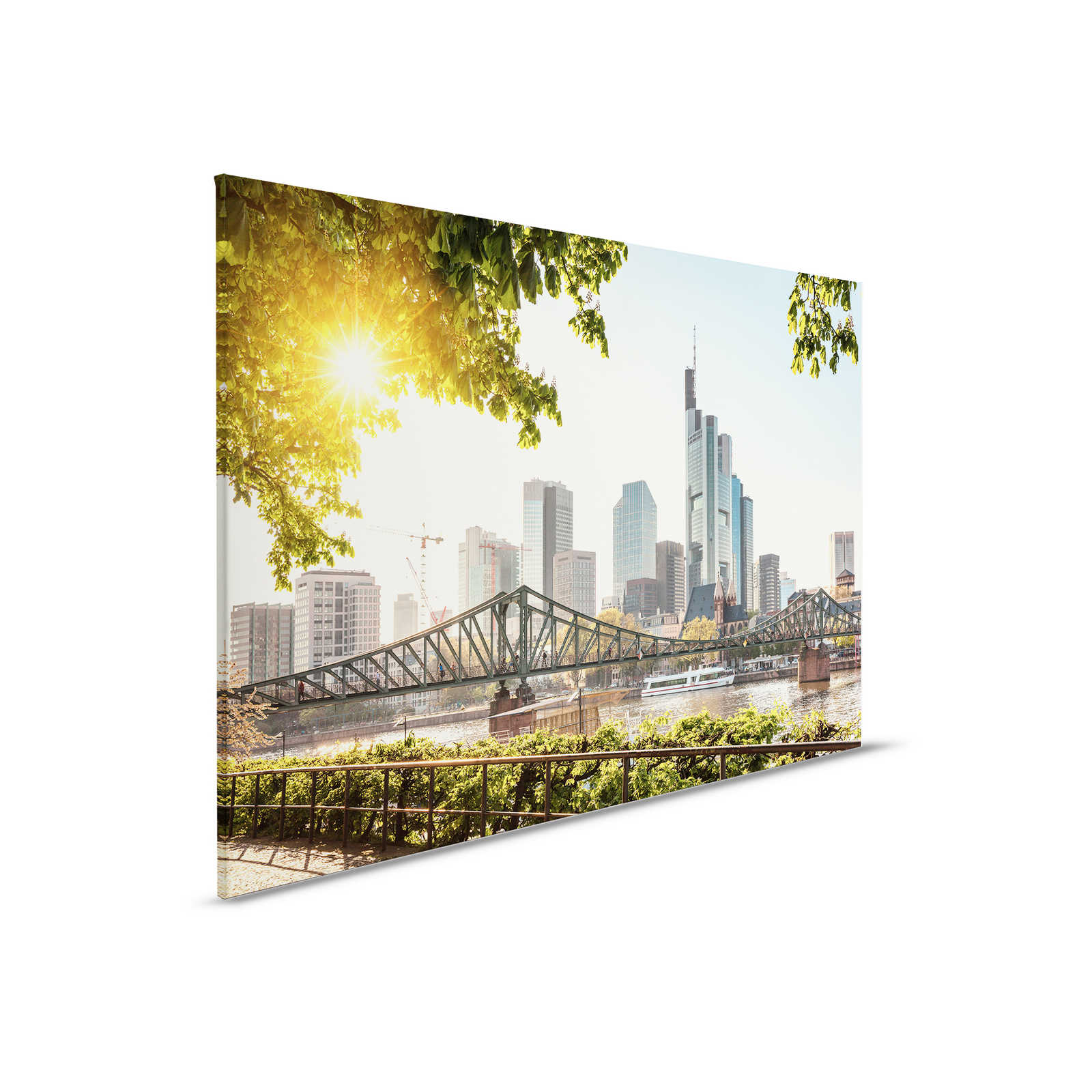         Leinwand mit Frankfurt Skyline – 0,90 m x 0,60 m
    