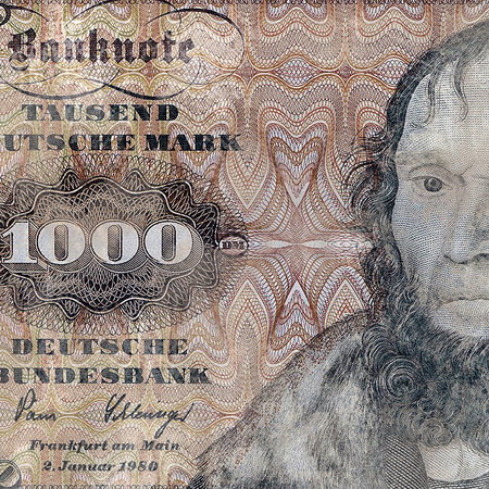 1000 Euro, Banknote, Deutsche Banknote, Währung, Bundesbanknote