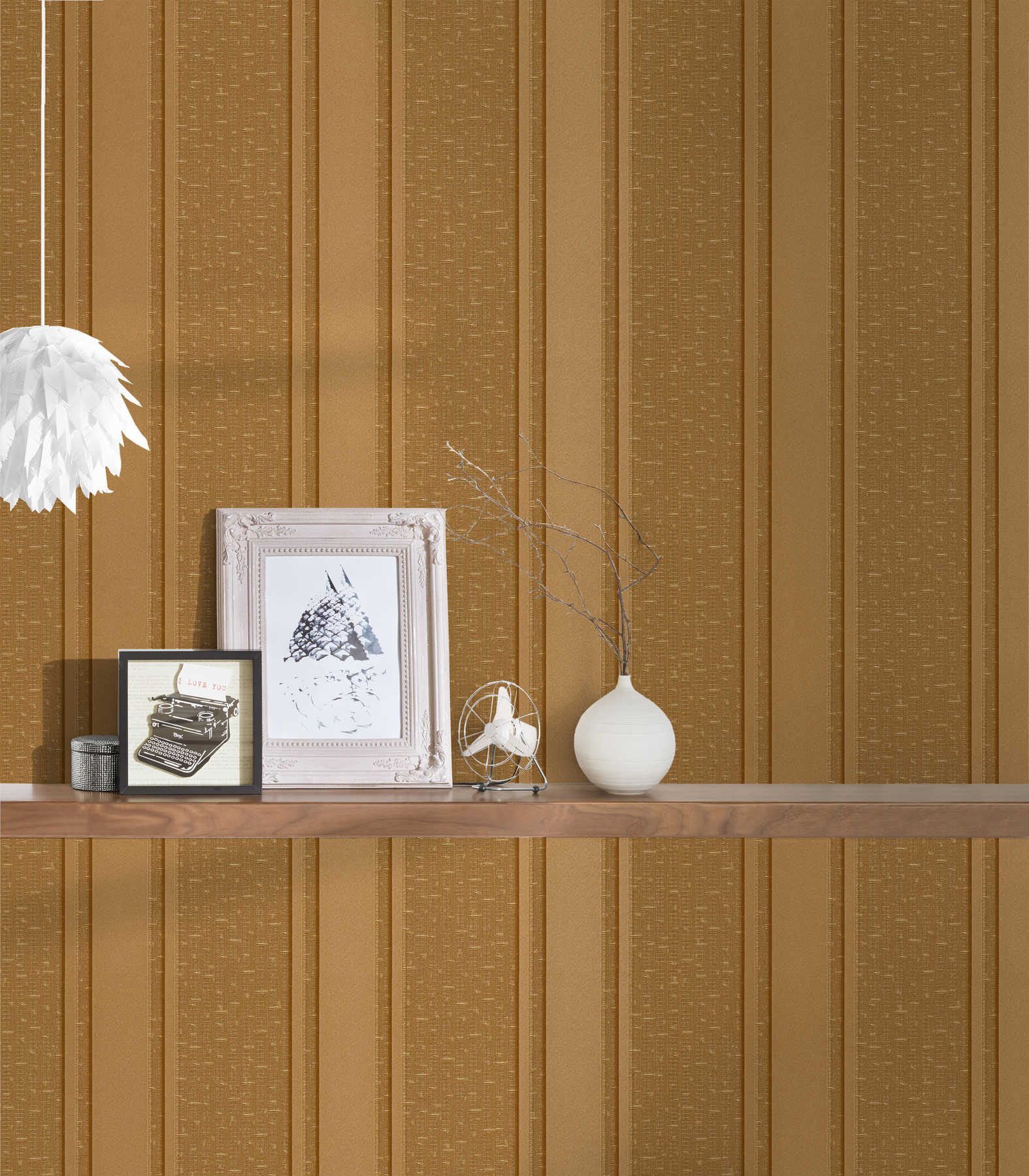 Designer Tapete VERSACE goldene Streifen – Metallic