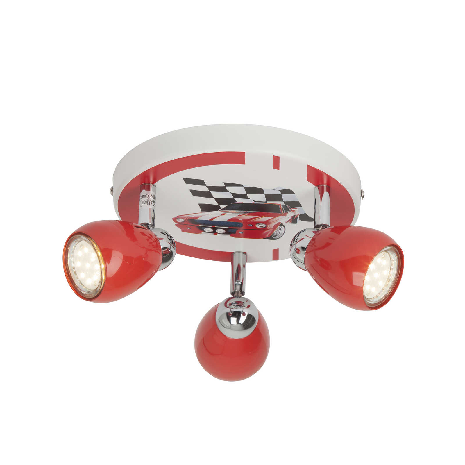         Metal ceiling light - Martha - Red
    