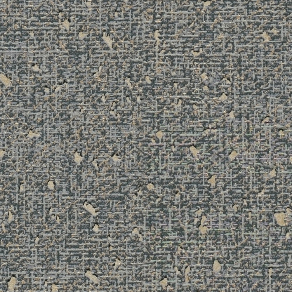             Tapete mit textiler Struktur und Metallic Akzent – Grau, Metallic
        