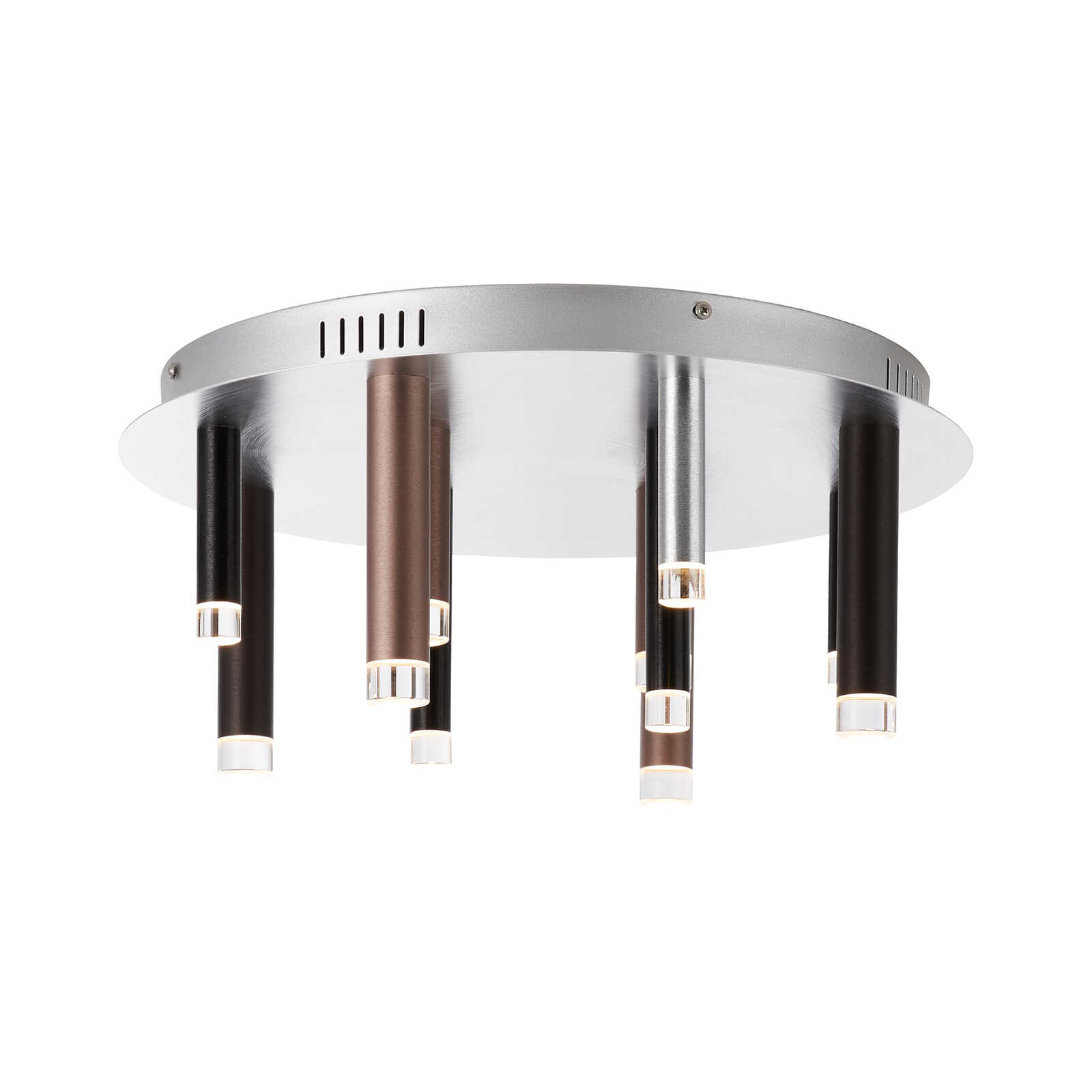 Metal ceiling light - Eddy 8 - Brown